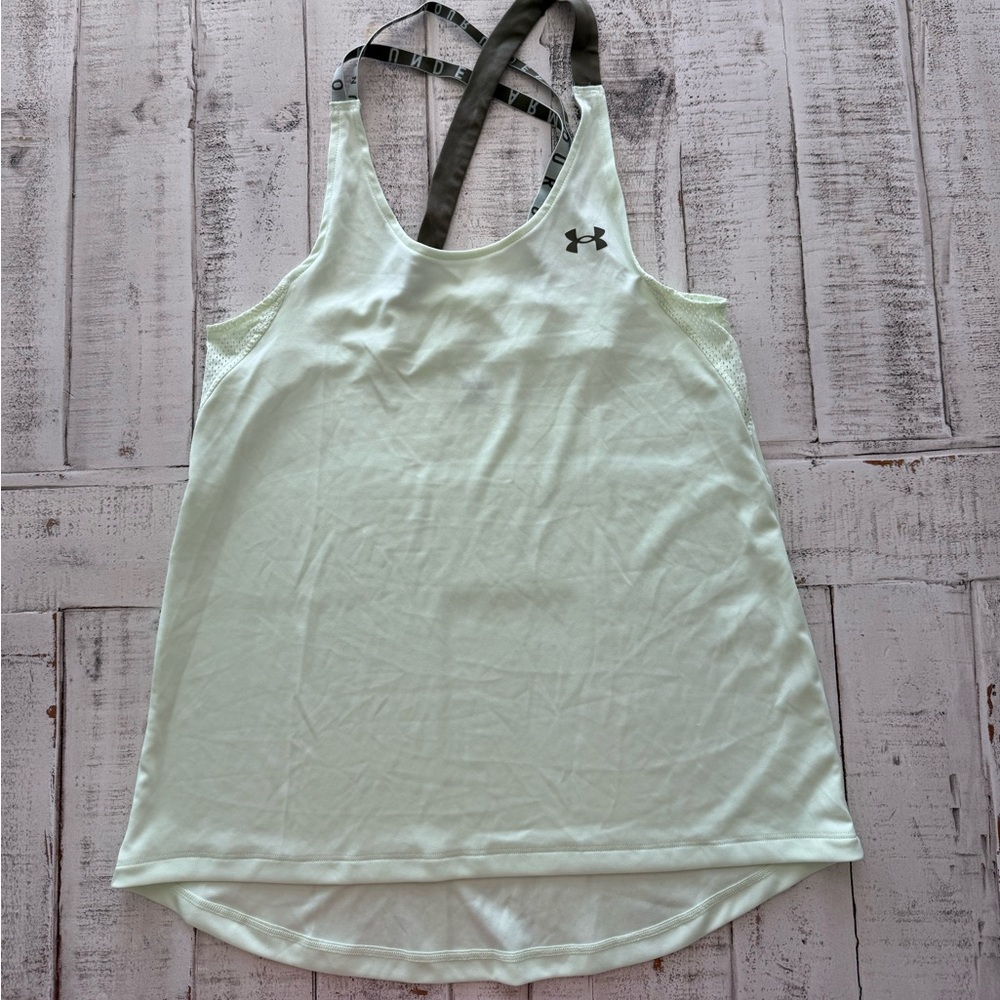Under Armour Word Mark Double Strap Tank Top